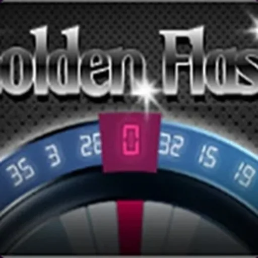 Golden Flush casino game with a roulette-style wheel