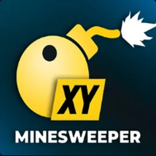 Minesweeper casino game featuring a yellow bomb