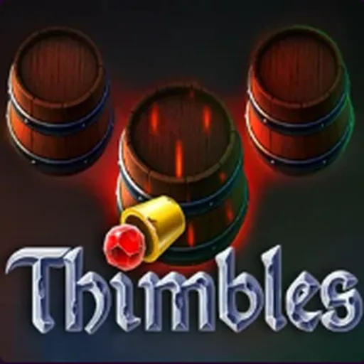 Thimbles casino game featuring wooden cups