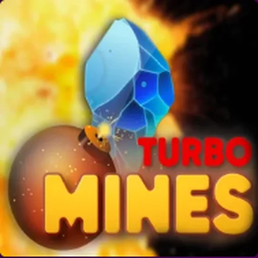 Turbo Mines casino game featuring a blue crystal and mine